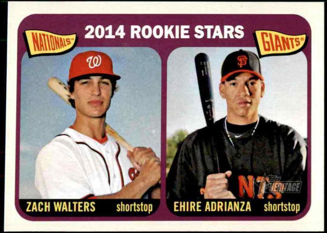 Ehire Adrianza, Zach Walters #24 Baseball Cards 2014 Topps Heritage