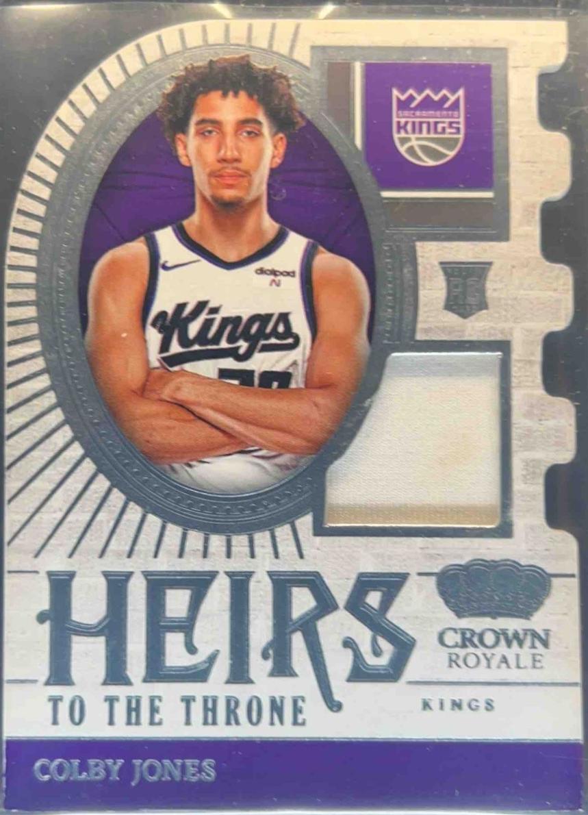 Colby Jones #HT-CBY Basketball Cards 2023 Panini Crown Royale Heir to the Throne