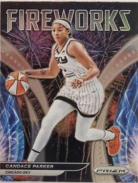 Candace Parker #9 Basketball Cards 2022 Panini Prizm WNBA Fireworks