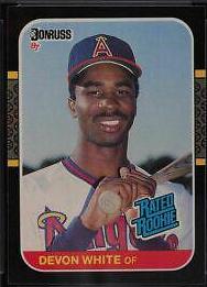 Devon White #38 Baseball Cards 1987 Donruss