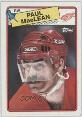 Paul MacLean #38 Hockey Cards 1988 Topps