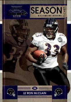 Le'Ron McClain #10 Football Cards 2008 Playoff Contenders