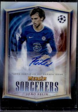 Joao Felix #SA-JF Soccer Cards 2022 Topps Merlin Chrome UEFA Club Competitions Sorcerers Autographs