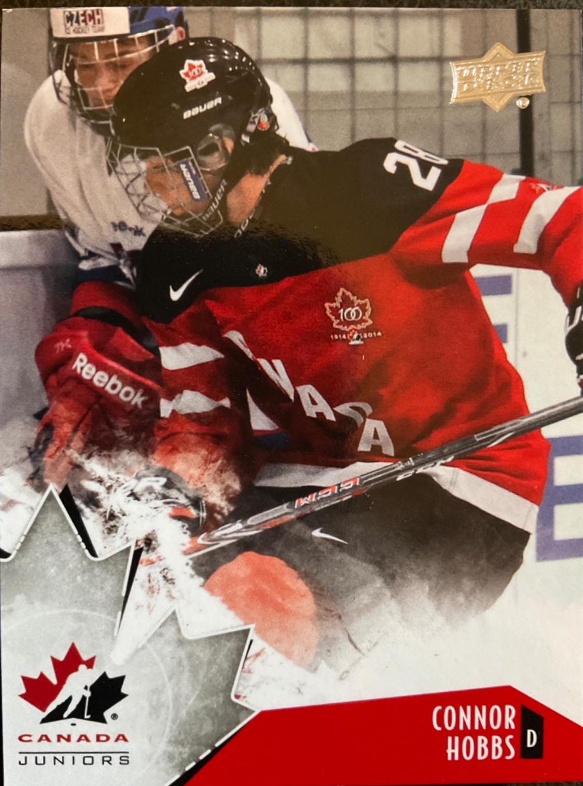 Connor Hobbs #8 Hockey Cards 2015 Upper Deck Team Canada Juniors