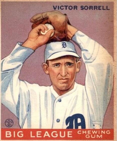 Victor Sorrell #15 Baseball Cards 1933 Goudey