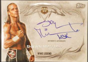 Shawn Michaels #UA-SM Wrestling Cards 2015 Topps WWE Undisputed Autographs