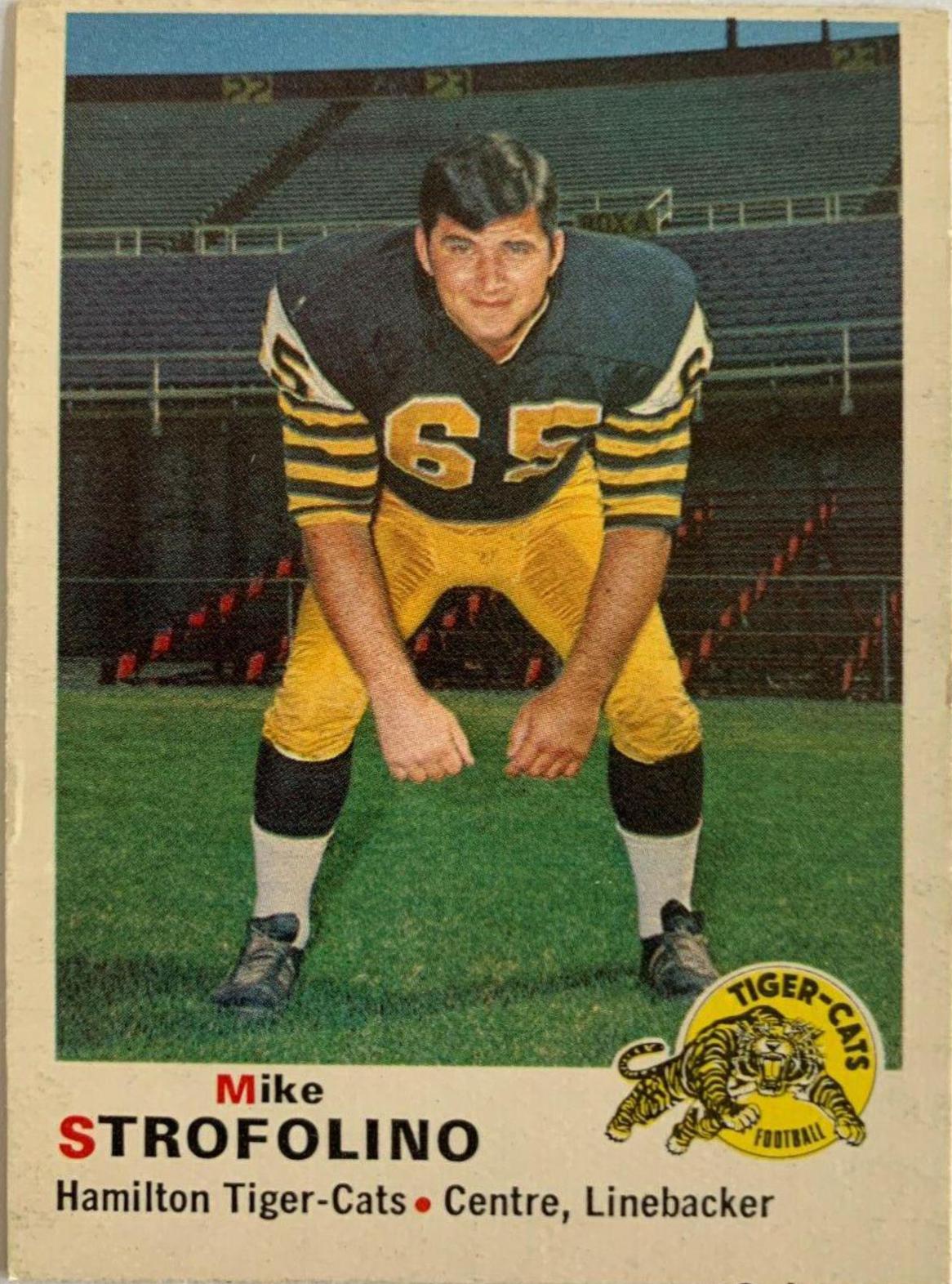 Mike Strofolino #17 Football Cards 1970 O Pee Chee CFL