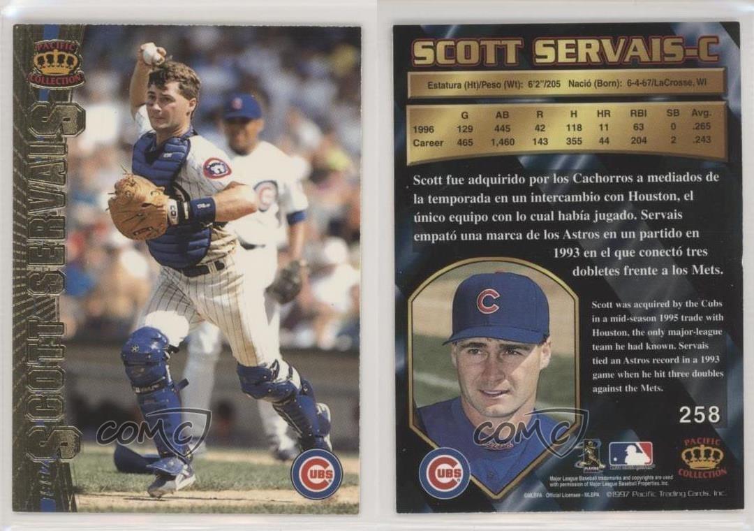 Scott Servais #258 1997 Pacific Crown Collection Baseball