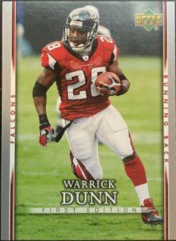 Warrick Dunn #5 Football Cards 2007 Upper Deck First Edition