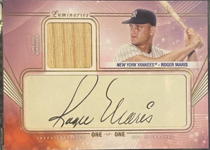 Roger Maris #CSR-RM Baseball Cards 2024 Topps Luminaries Cut Signatures Relic