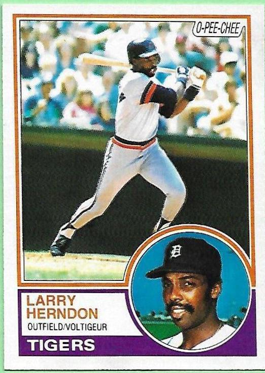 Larry Herndon #13 Baseball Cards 1983 O Pee Chee
