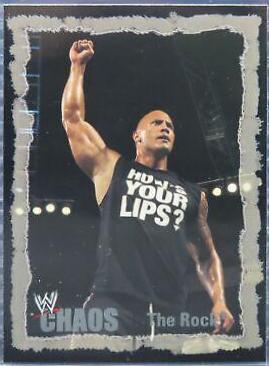 The Rock #43 Wrestling Cards 2004 Fleer WWE Chaos