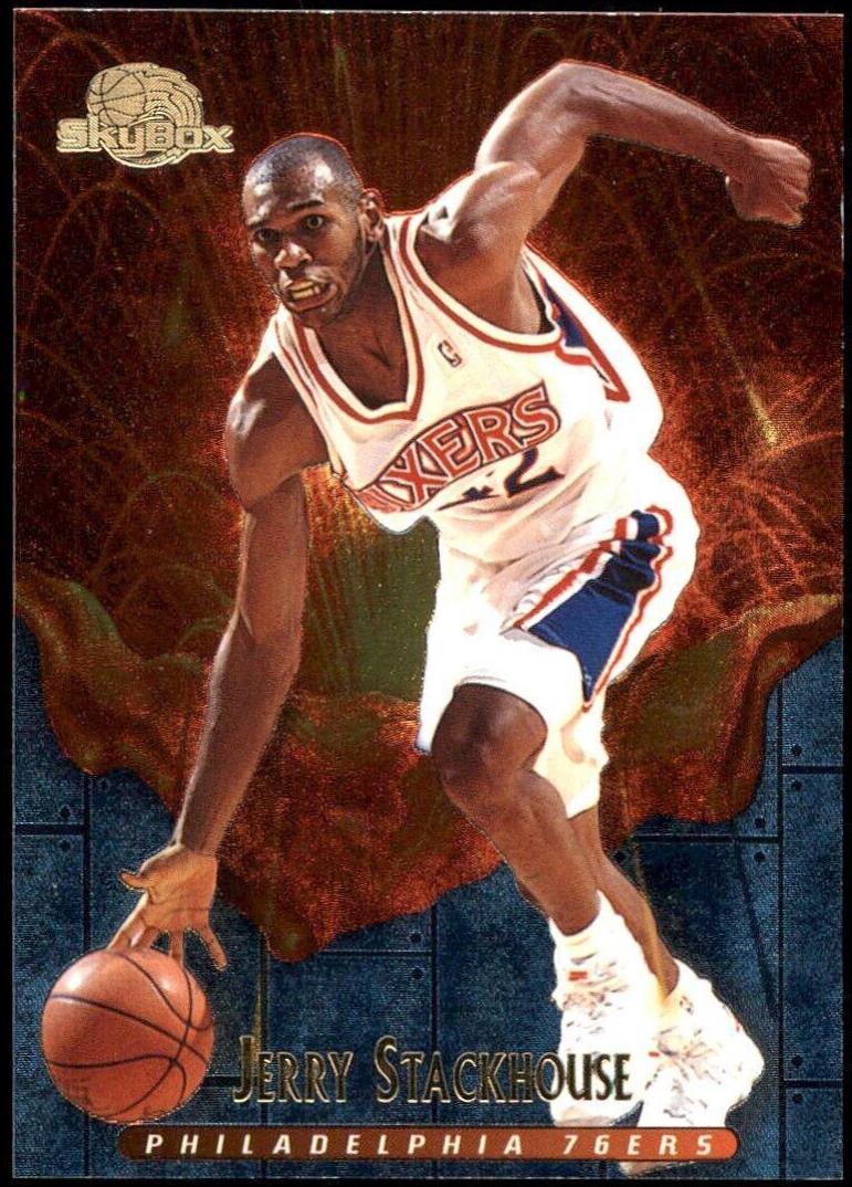 Jerry stackhouse #M9 Basketball Cards 1995 Skybox Premium Meltdown
