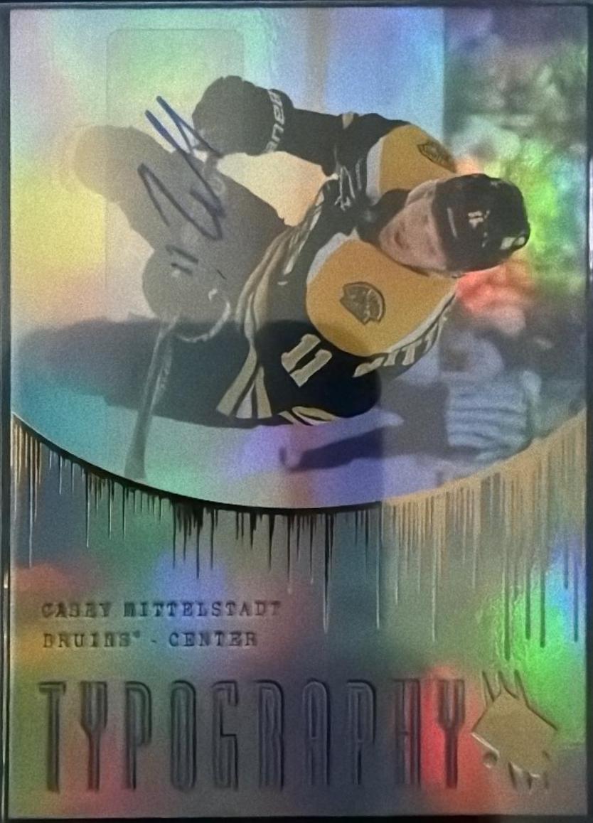 Casey Mittelstadt #TYPE-CM 2025 Spx Typeography Hockey