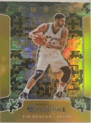 Tim Duncan #7 Basketball Cards 2015 Panini Excalibur Crusade