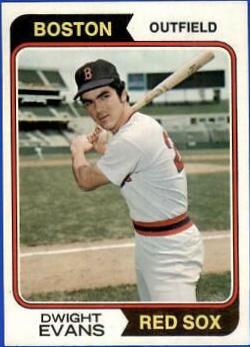 Dwight Evans #351 Baseball Cards 1974 Topps