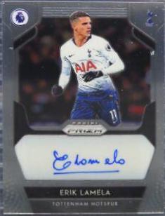 Erik Lamela #S-EL Soccer Cards 2019 Panini Prizm Premier League Signatures