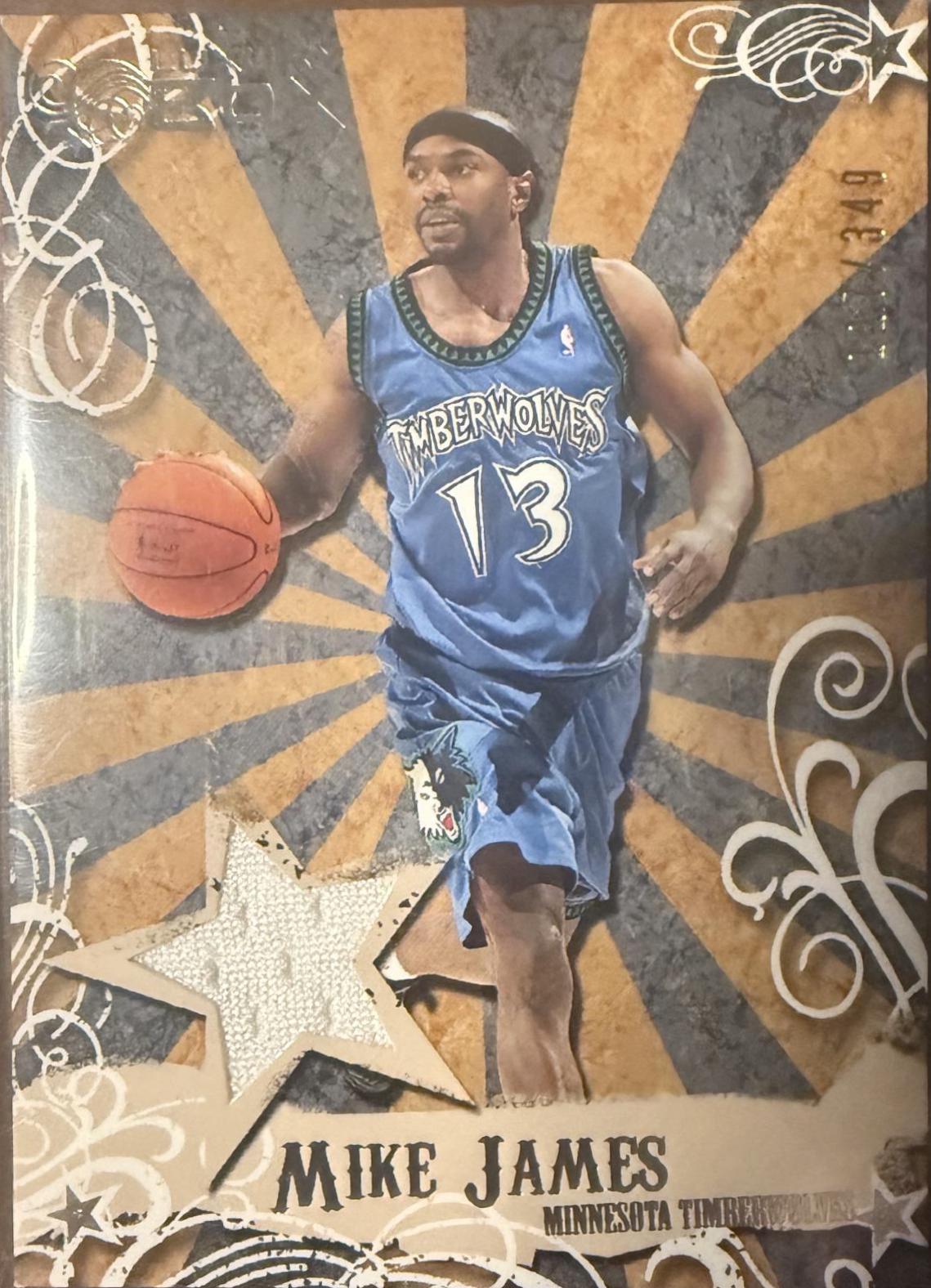 Mike James #MR-MJ Basketball Cards 2007 Topps Luxury Box Mezzanine Relic