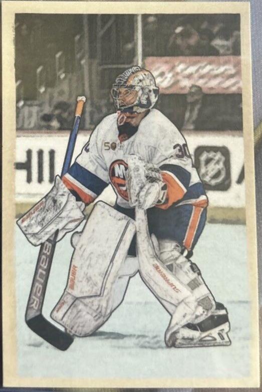 Ilya Sorokin #R-12 Hockey Cards 2023 Parkhurst Champions Retros Autograph