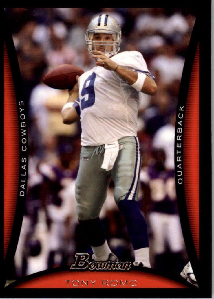 Tony Romo #7 Football Cards 2008 Bowman