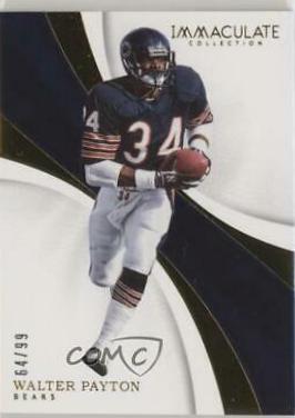 Walter Payton #18 Football Cards 2017 Panini Immaculate Collection