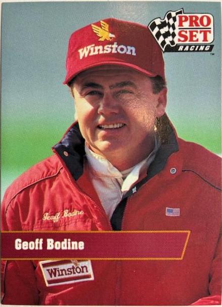 Geoff Bodine #33 Racing Cards 1991 Pro Set