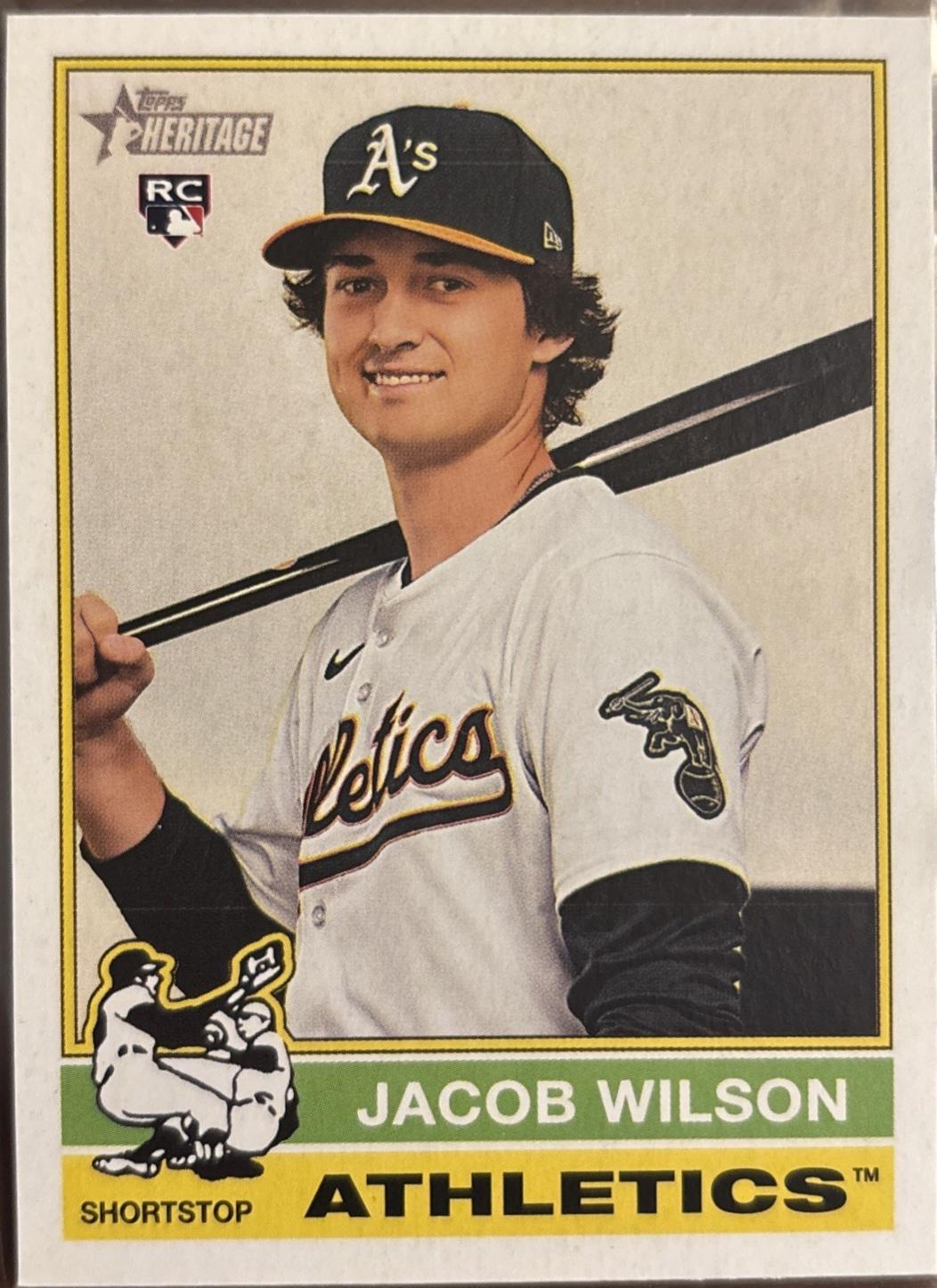 Jacob Wilson #15 Baseball Cards 2025 Topps Heritage