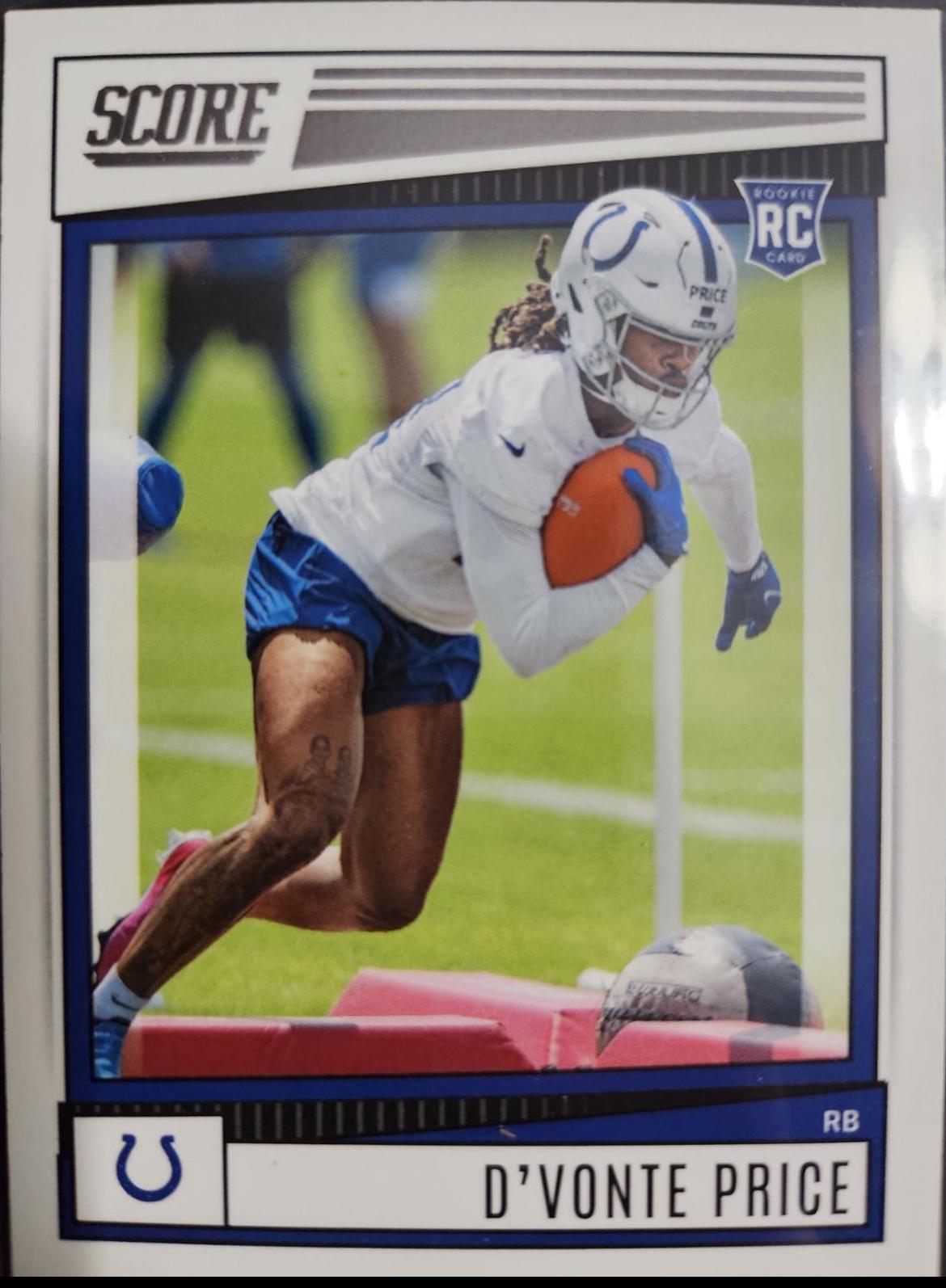 D'Vonte Price #339 Football Cards 2022 Panini Score
