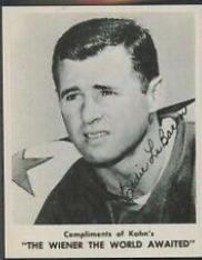 Eddie LeBaron Football Cards 1963 Kahn's Wieners