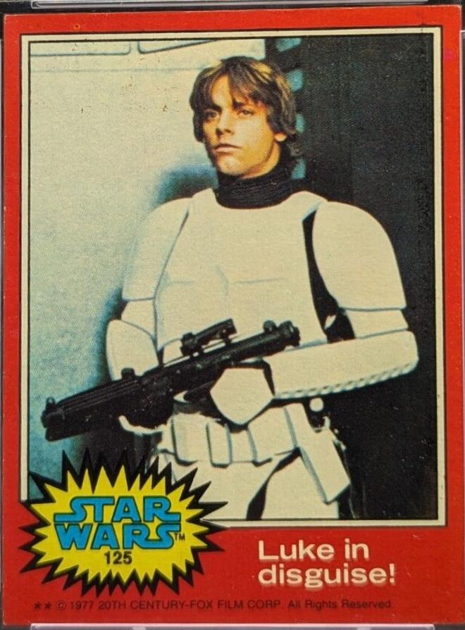 Luke in disguise! #125 1977 Topps Star Wars