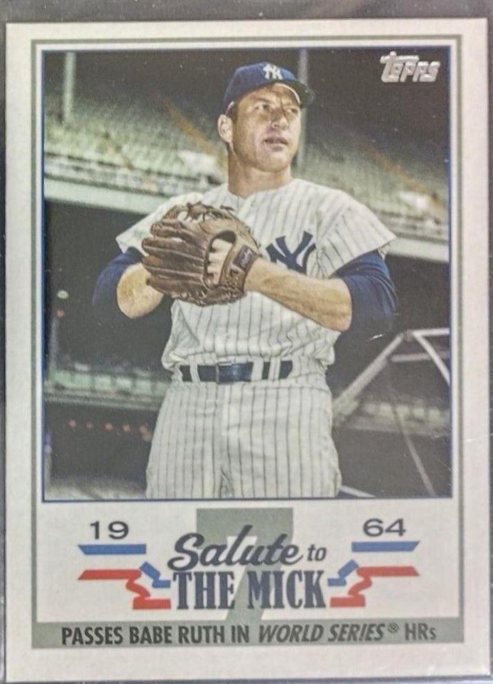 Mickey Mantle #STM-8 Baseball Cards 2022 Topps Update Salute to the Mick