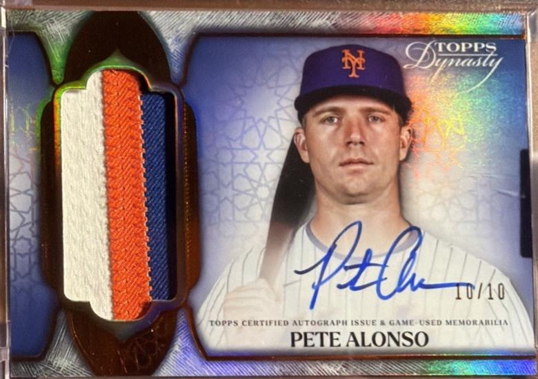 Pete Alonso #DAP-PA6 2025 Topps Dynasty Autograph Patch Baseball