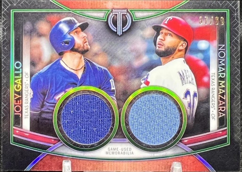 Joey Gallo/Nomar Mazara #DR-GMA Baseball Cards 2020 Topps Tribute