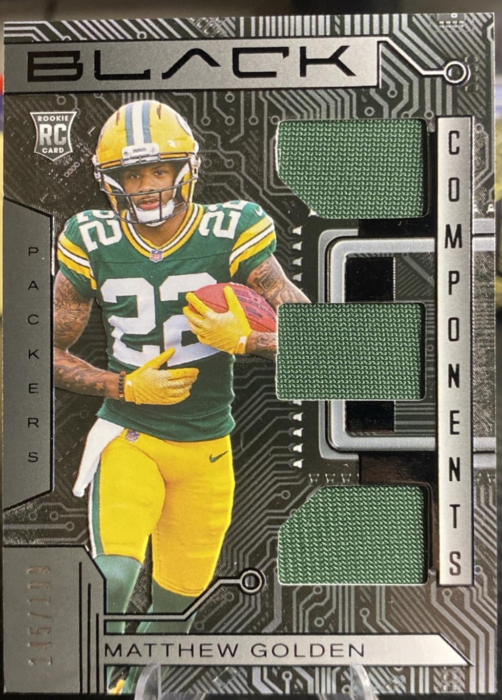 Matthew Golden #6 2025 Panini Black Components Football