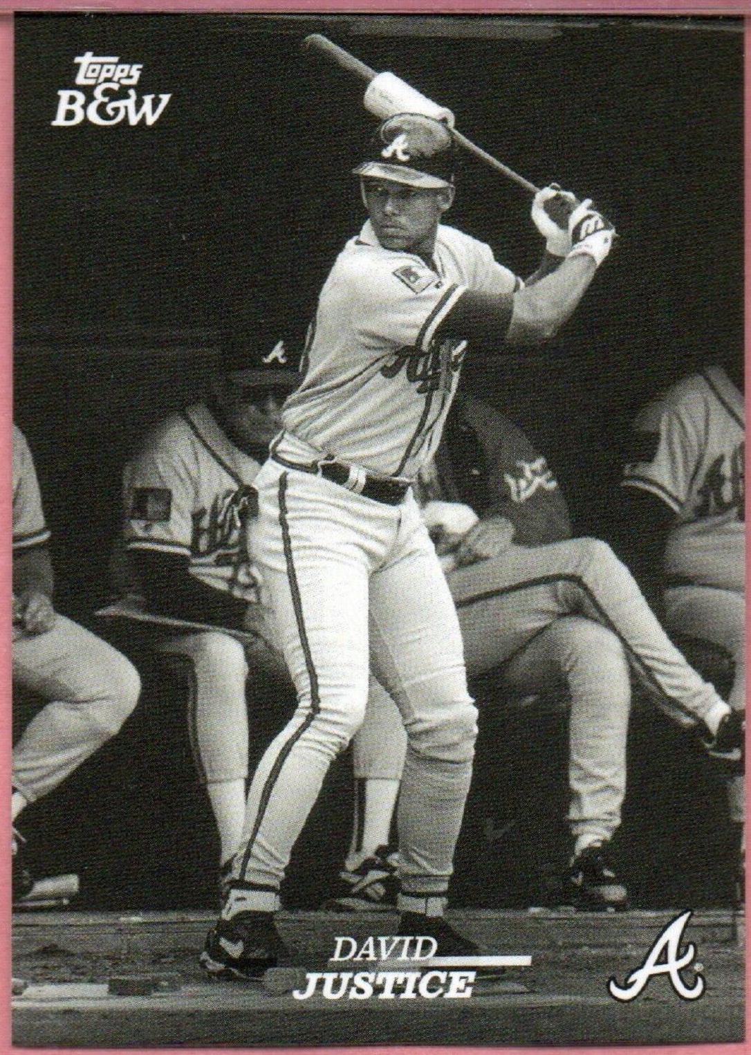 David Justice #20 2024 Topps Black & White Baseball