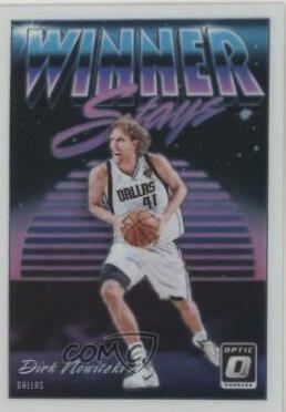 Dirk Nowitzki #3 Basketball Cards 2018 Panini Donruss Optic Winner Stays