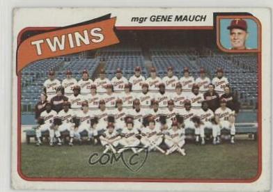 1980 Topps Twins:  Gene Mauch #328 card