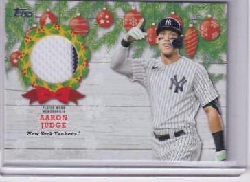 Aaron Judge #WRC-AJ Baseball Cards 2022 Topps Holiday Relics