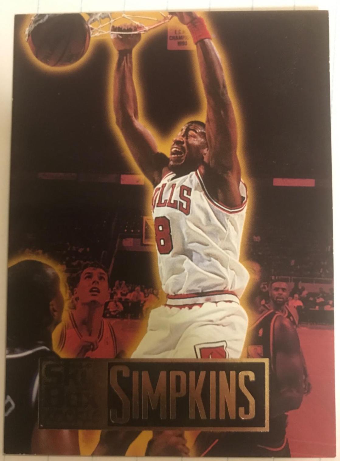 Dickey Simpkins #217 Basketball Cards 1994 SkyBox Premium