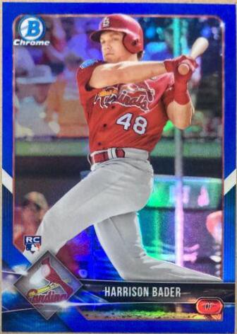 Harrison Bader [Batting Blue Refractor] #68