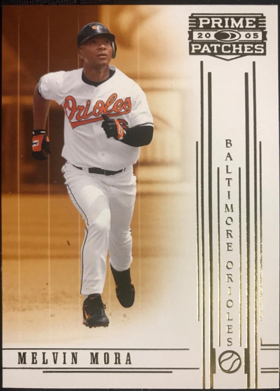 Melvin Mora #12 Baseball Cards 2005 Donruss Prime Patches