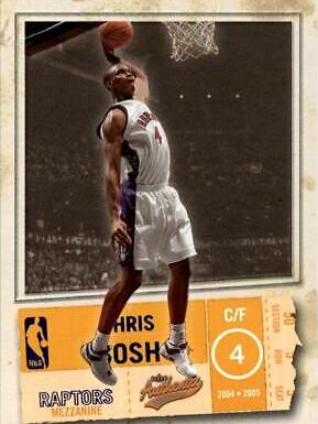 Chris Bosh #30 Basketball Cards 2004 Fleer Authentix