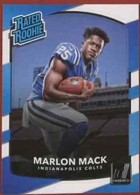 Marlon Mack #302 Football Cards 2017 Panini Donruss