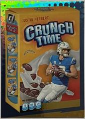 Justin Herbert [Galactic] #CT-5 Football Cards 2022 Panini Donruss Crunch Time Prices