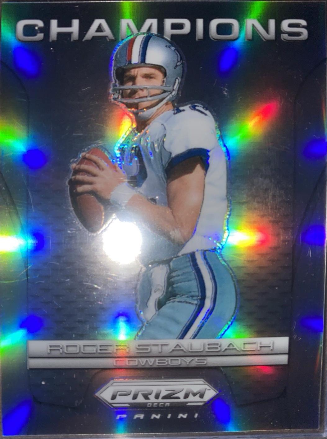 Roger Staubach #7 Football Cards 2024 Panini Prizm Deca Champions