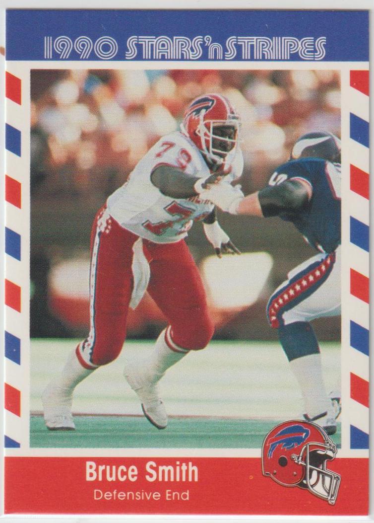 Bruce Smith #30 1990 Fleer Stars N Stripes Football