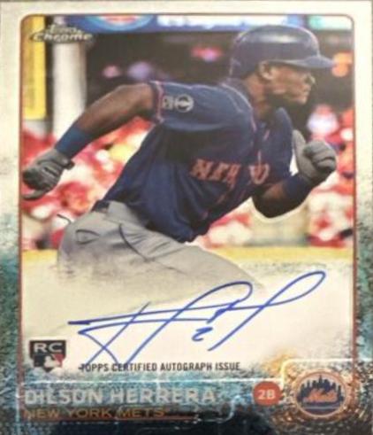 Dilson Herrera #AR-DH Baseball Cards 2015 Topps Chrome Autograph Rookies
