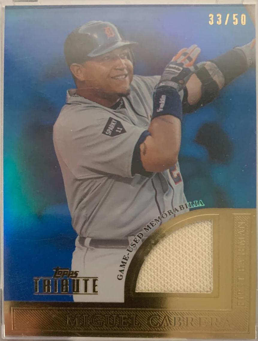 Miguel Cabrera #TSR-MC Baseball Cards 2012 Topps Tribute to the Stars Relics