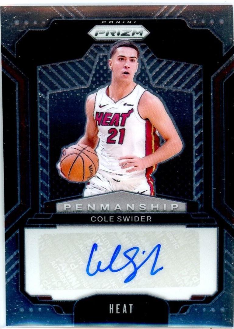 Cole Swider #PNM-CSH Basketball Cards 2024 Panini Prizm Penmanship