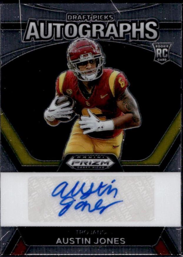 Austin Jones #DPA-AJS Football Cards 2024 Panini Prizm Draft Picks Autographs